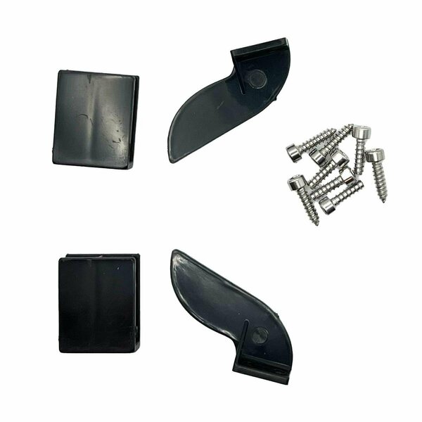 Plastiflex Co Rage RC  Marlin EX Trim Tab Set, Black RGRB1428